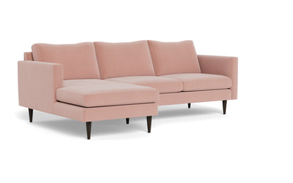 Wallace 98" Untufted Left Chaise Sectional - Superb Blush