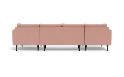 Wallace 126" Untufted Double Chaise U Sectional