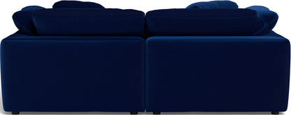 Fluffy 2 Piece Sofa w/Otto - Superb Cobalt