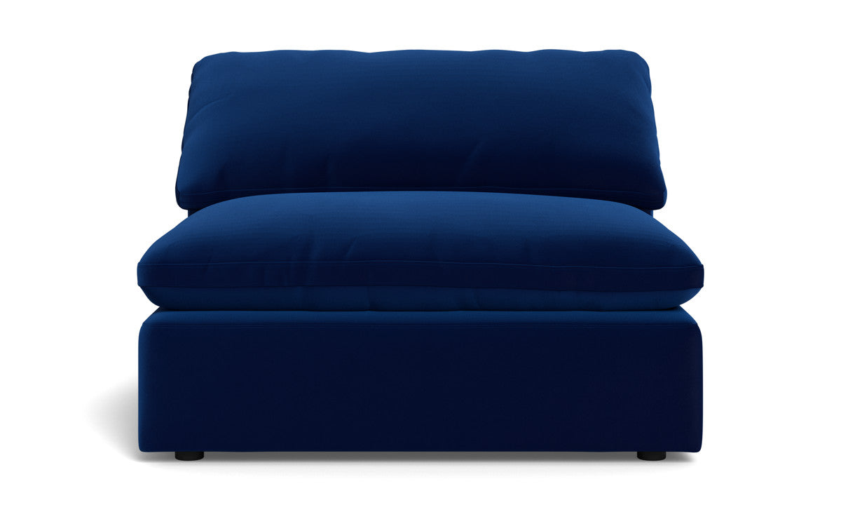 Fluffy Armless Chair - Superb Cobalt