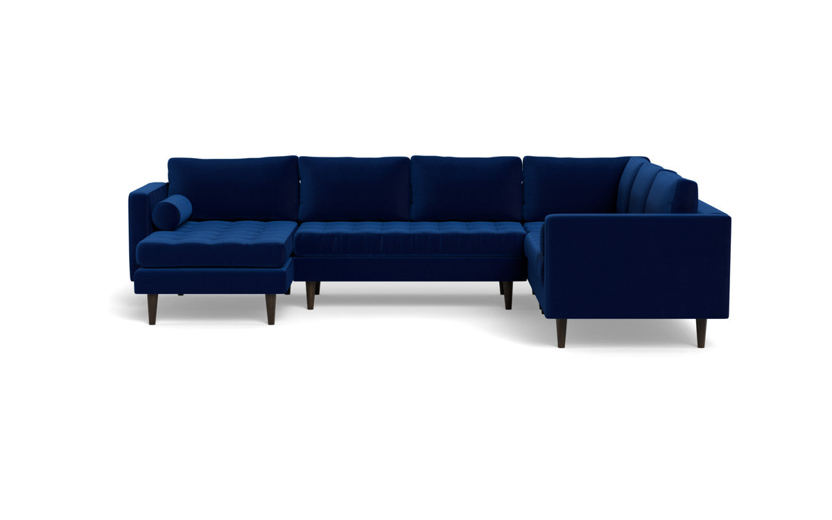 Ladybird 133" Corner Sectional with Left Chaise - Superb Cobalt