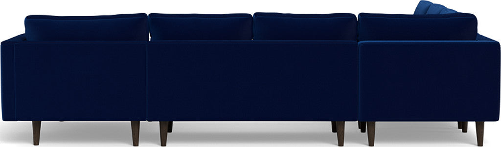 Ladybird 133" Corner Sectionals w. Right Chaise - Superb Cobalt