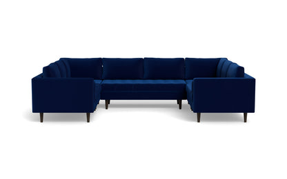 Ladybird 134" U Sectional - Superb Cobalt