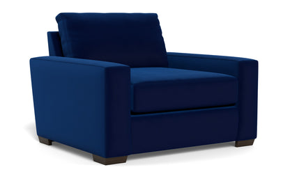 Mas Mesa 52" Deep Arm Chair - Superb Cobalt