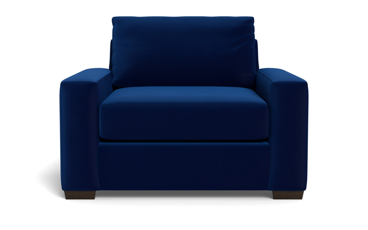 Mas Mesa 52" Deep Arm Chair - Superb Cobalt