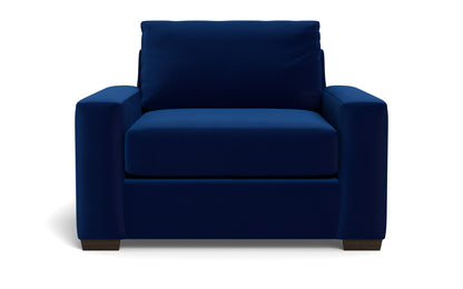 Mas Mesa 52" Deep Arm Chair - Superb Cobalt