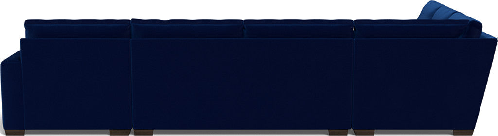 Mas Mesa 162" Deep Corner Sectionals w. Right Chaise - Superb Cobalt