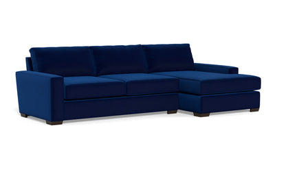 Mas Mesa 123" Deep Right Chaise Sectional - Superb Cobalt