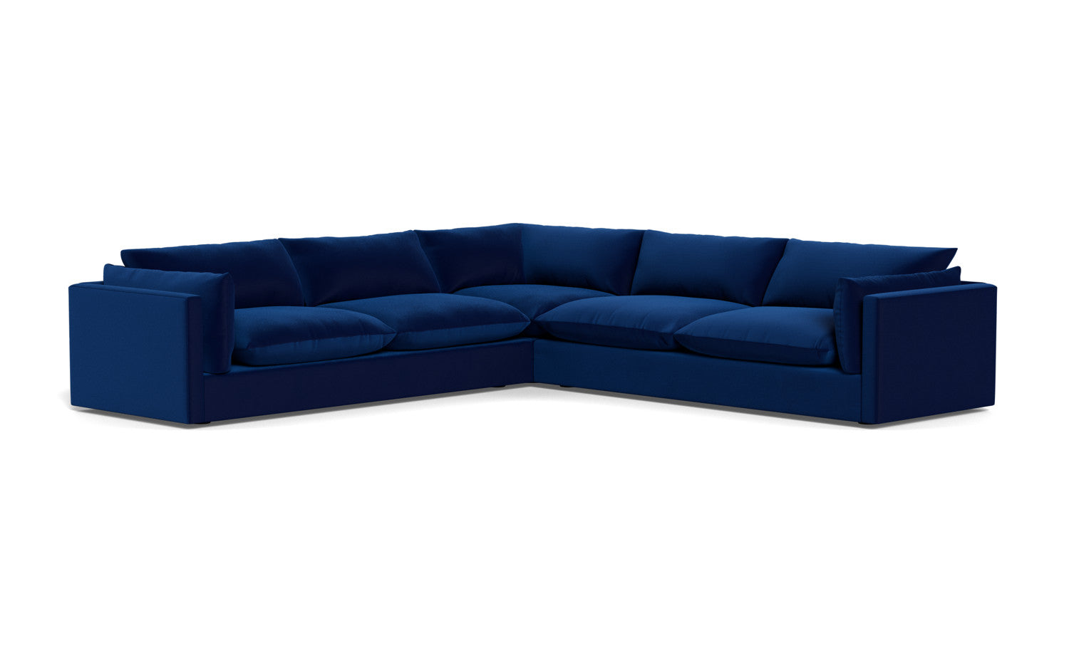 SoCo 124" Corner Sectional - Superb Cobalt