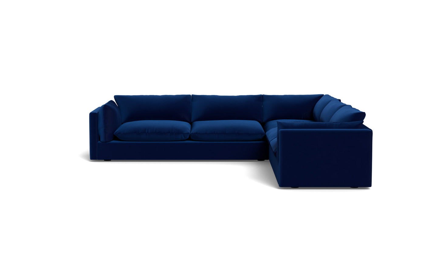 SoCo 124" Corner Sectional - Superb Cobalt