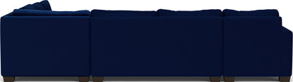Track 141" Corner Sectionals W. Full Sleeper & Left Chaise - Superb Cobalt