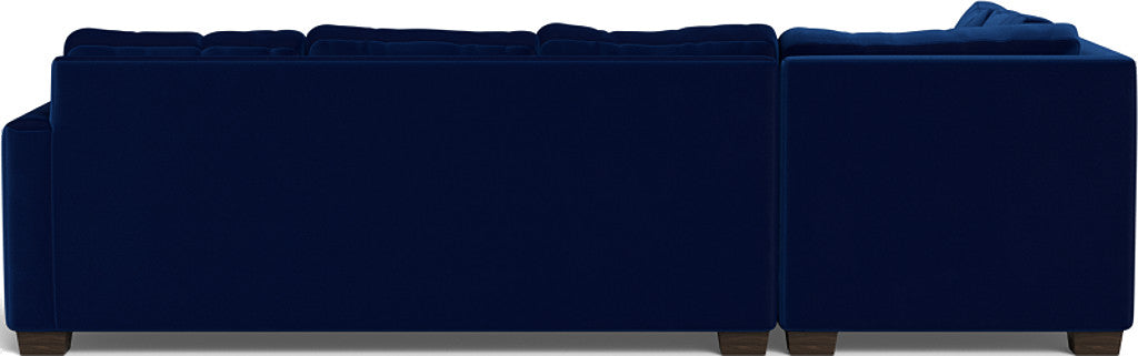 Track 121" Left Chaise Sectional - Superb Cobalt