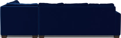 Track 121" Right Chaise Sectional - Superb Cobalt