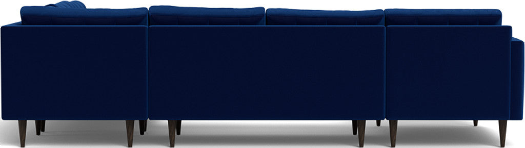 Wallace 131" Corner Sectionals w. Left Chaise - Superb Cobalt