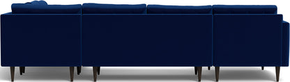 Wallace 131" Corner Sectionals w. Left Chaise - Superb Cobalt