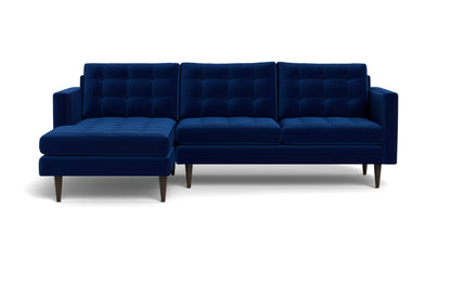 Wallace 98" Left Chaise Sectional - Superb Cobalt