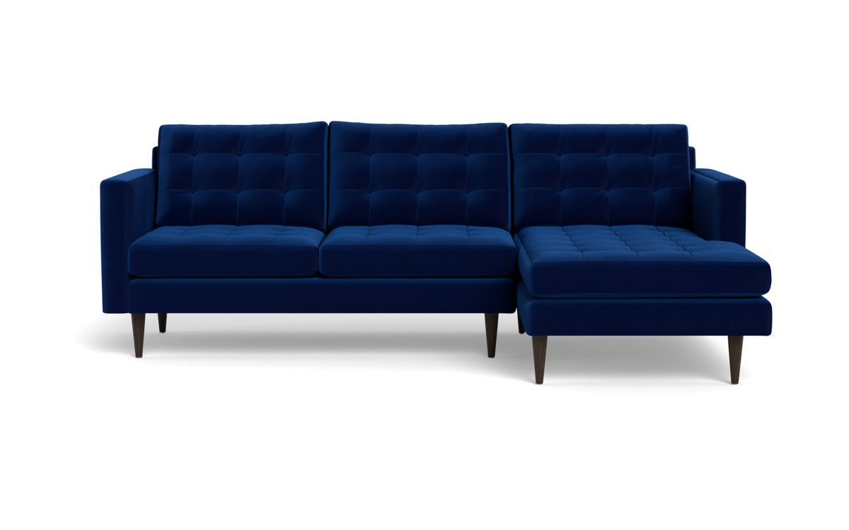 Wallace 98" Right Chaise Sectional - Superb Cobalt