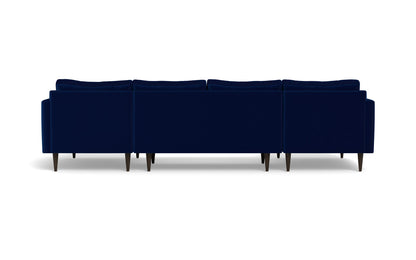 Wallace 126" Untufted Double Chaise U Sectional