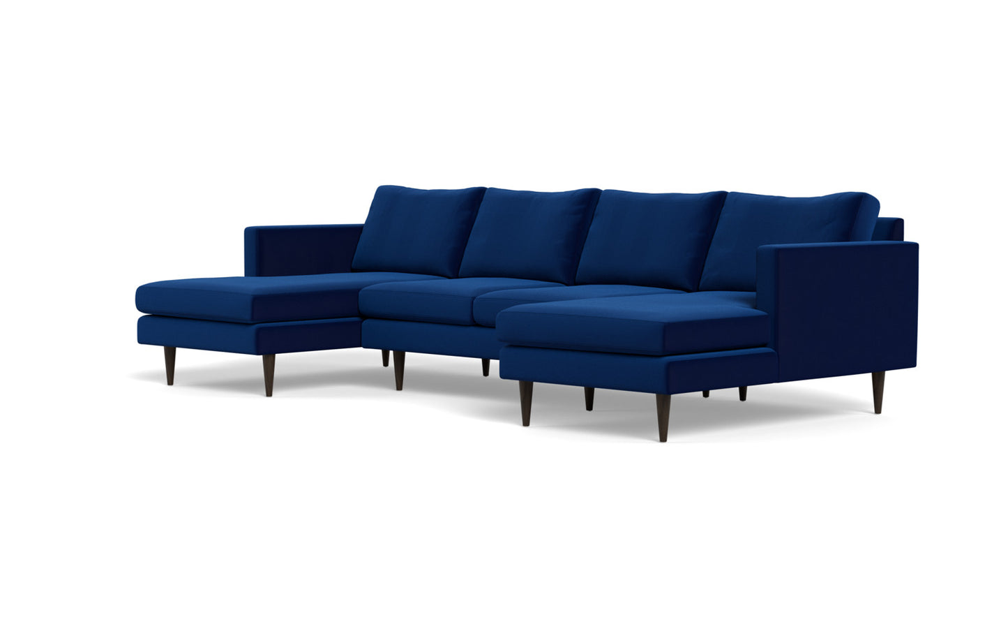 Wallace 126" Untufted Double Chaise U Sectional