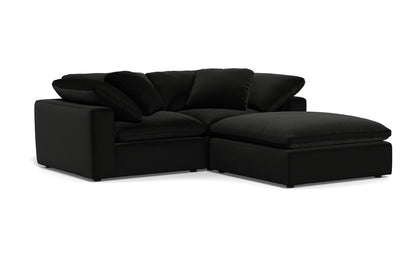 Fluffy 2 Piece Sofa w/Otto - Superb Gunmetal