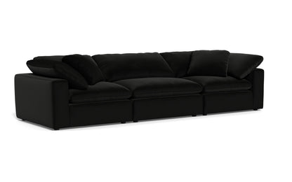 Fluffy 3pc Sofa - Superb Gunmetal