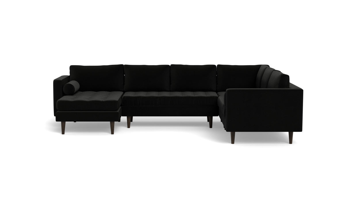 Ladybird 133" Corner Sectional with Left Chaise - Superb Gunmetal