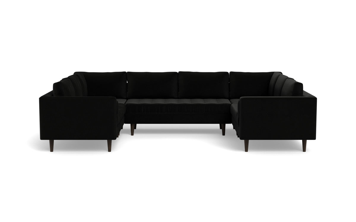 Ladybird 134" U Sectional - Superb Gunmetal