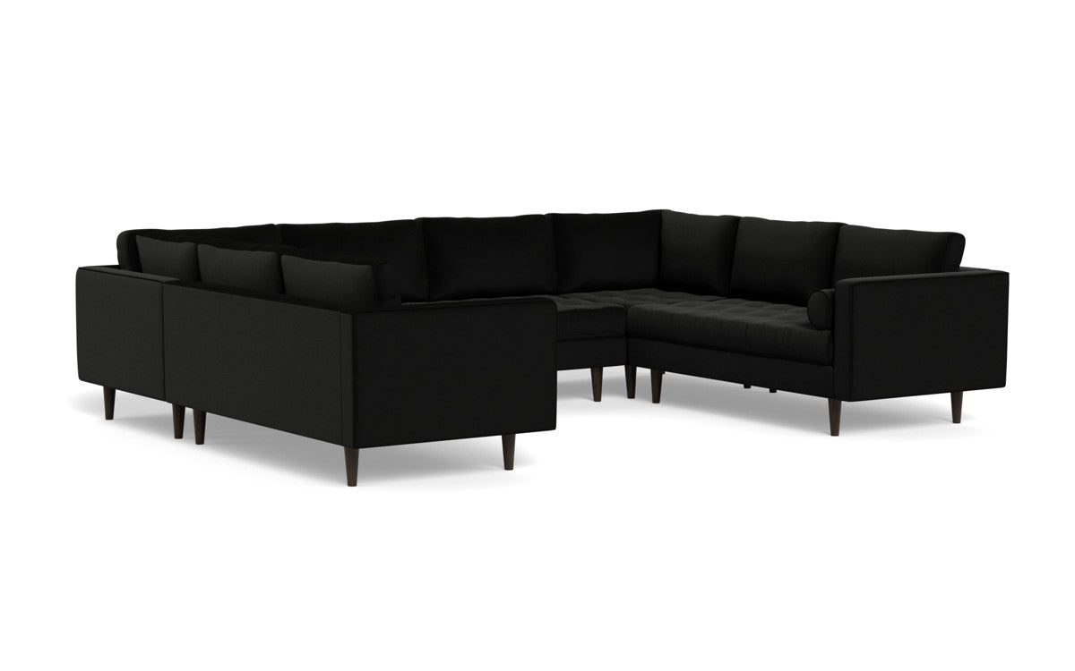 Ladybird 134" U Sectional - Superb Gunmetal