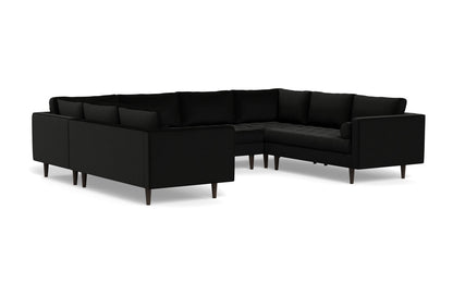 Ladybird 134" U Sectional - Superb Gunmetal