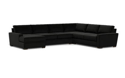 Mas Mesa 162" Deep Corner Sectionals w. Left Chaise - Superb Gunmetal