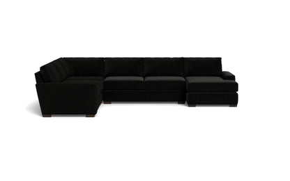 Mas Mesa 162" Deep Corner Sectionals w. Right Chaise - Superb Gunmetal