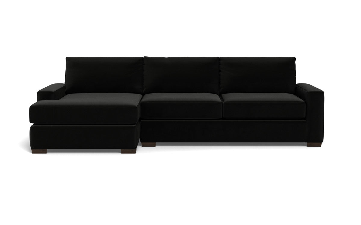 Mas Mesa 123" Deep Left Chaise Sectional - Superb Gunmetal