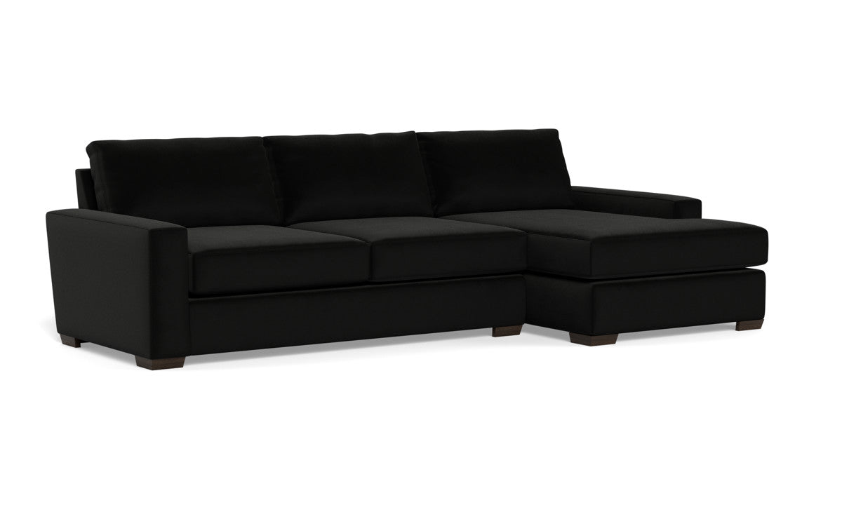 Mas Mesa 123" Deep Right Chaise Sectional - Superb Gunmetal