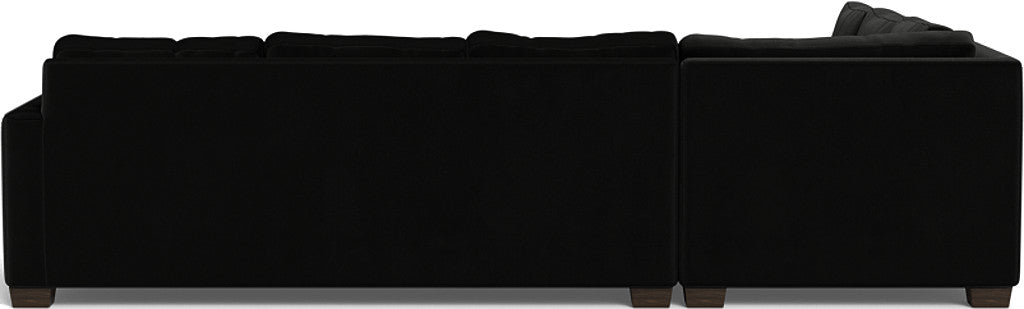 Track 121" Left Corner Sectional - Superb Gunmetal