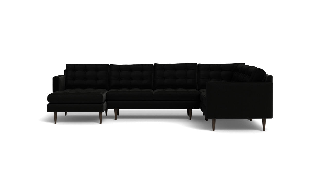 Wallace 131" Corner Sectionals w. Left Chaise - Superb Gunmetal