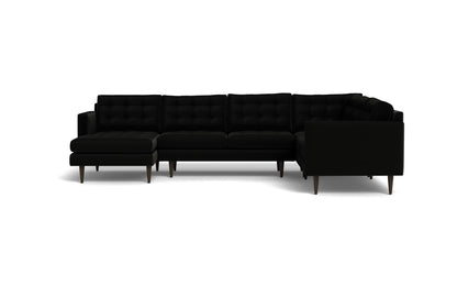 Wallace 131" Corner Sectionals w. Left Chaise - Superb Gunmetal
