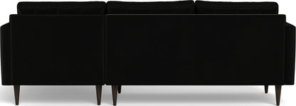 Wallace 98" Right Chaise Sectional - Superb Gunmetal