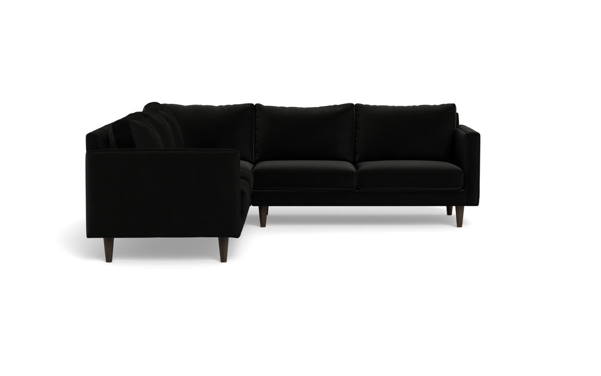 Wallace 102" Untufted Corner Sectional - Superb Gunmetal