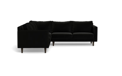 Wallace 102" Untufted Corner Sectional - Superb Gunmetal
