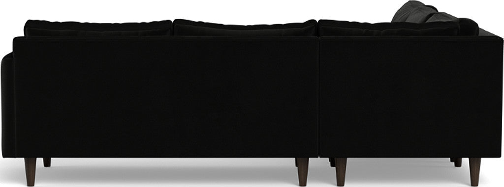 Wallace 102" Untufted Corner Sectional - Superb Gunmetal