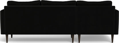 Wallace 98" Untufted Left Chaise Sectional - Superb Gunmetal