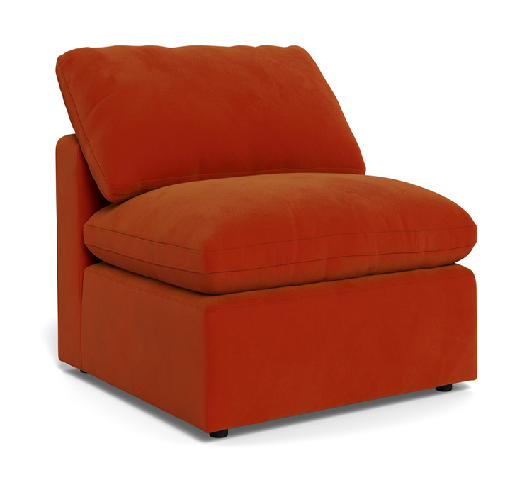 Fluffy Small Armless Chair - Superb Hacienda