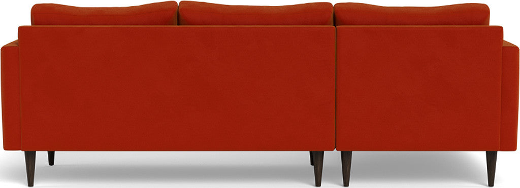 Wallace 98" Untufted Left Chaise Sectional - Superb Gunmetal