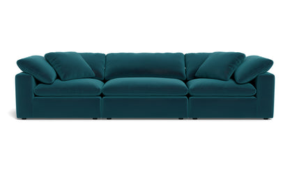 Fluffy 3pc Sofa - Superb Peacock