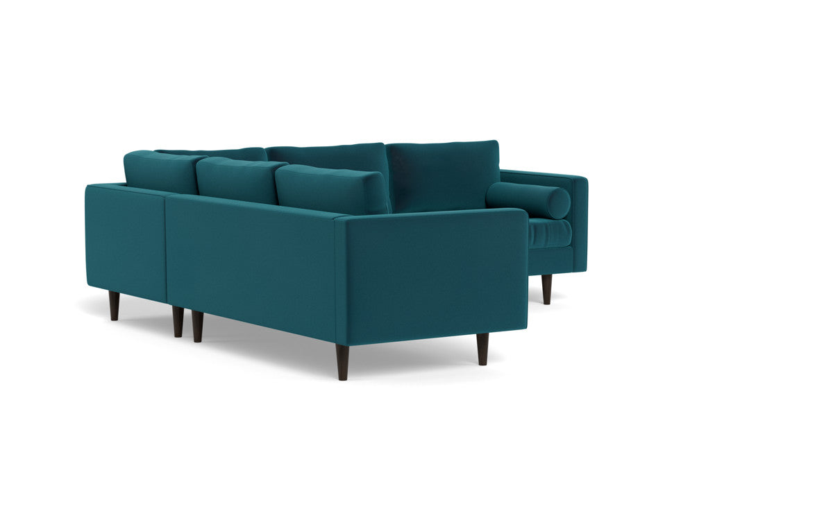 Ladybird 103" Corner Sectional - Superb Peacock