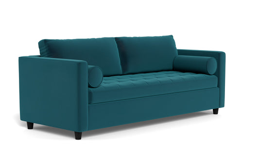 Ladybird 88" Queen Sleeper Sofa Superb Peacock Quick Ship -