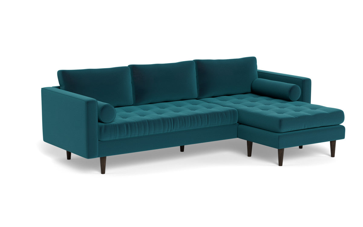 Ladybird 104" Reversible Sofa Chaise - Superb Peacock