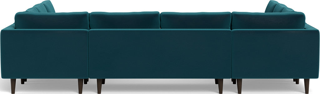 Ladybird 134" U Sectional - Superb Peacock