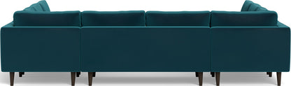 Ladybird 134" U Sectional - Superb Peacock