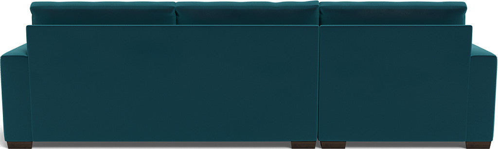 Mas Mesa 123" Deep Left Chaise Sectional - Superb Peacock